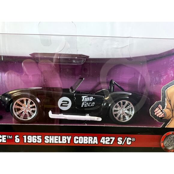 NEW 1/32 Jada DC Comics 1965 Shelby Cobra 427 S/C & Two-Face Figure - Picture 2 of 8